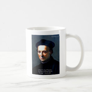 Niccolo Machiavelli "Power" Wisdom Quote Gifts Coffee Mug
