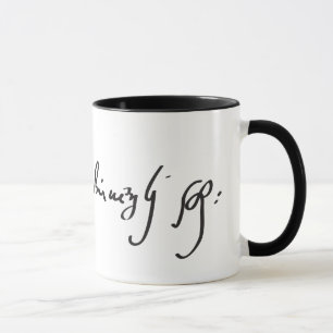 Niccolò Machiavelli signature Mug