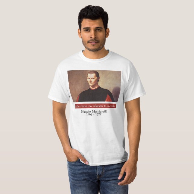 Niccolo Machiavelli T-shirt (Front Full)