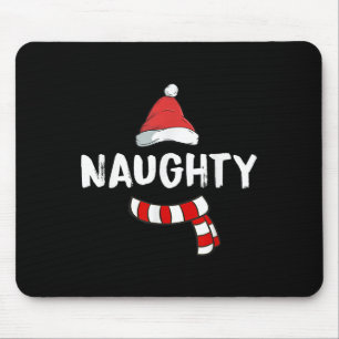 Nice And Naughty Shirt Matching Christmas Pajamas Mouse Pad