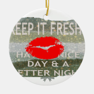 Nice and perfect save the date ceramic ornament