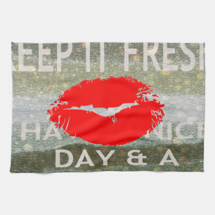 Nice and perfect save the date tea towel