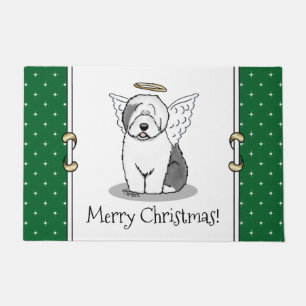 Nice Angel Old English Sheepdog (Grey 1) - Cute Doormat