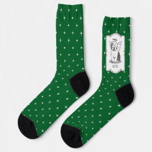 Nice Angel Old English Sheepdog (Grey 1) - Cute Socks