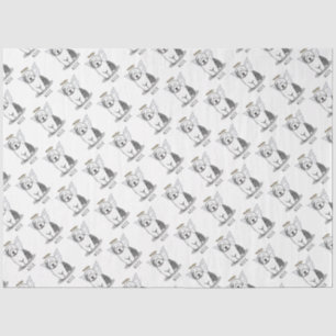 Nice Angel Old English Sheepdog (Grey 1) - Cute Tissue Paper