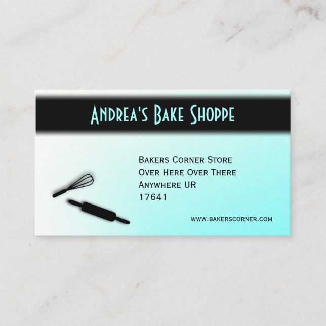 Nice Bakery Business Card (Front)