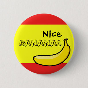 Nice Bananas 6 Cm Round Badge