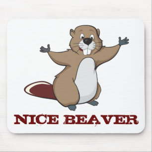 NICE BEAVER MOUSE PAD