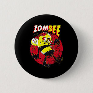Nice Beekeeping Zombie Honeybee Zombee Beekeeper’s 6 Cm Round Badge