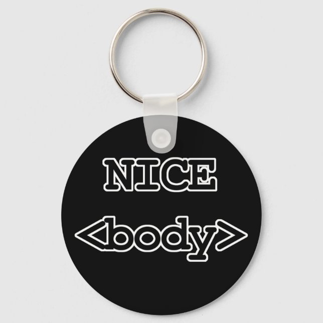 nice body html code key ring (Front)