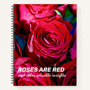 Nice Bunch Of Red Roses Notebook