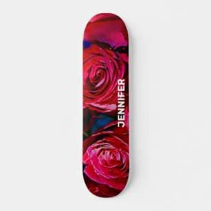 Nice Bunch Of Red Roses Skateboard