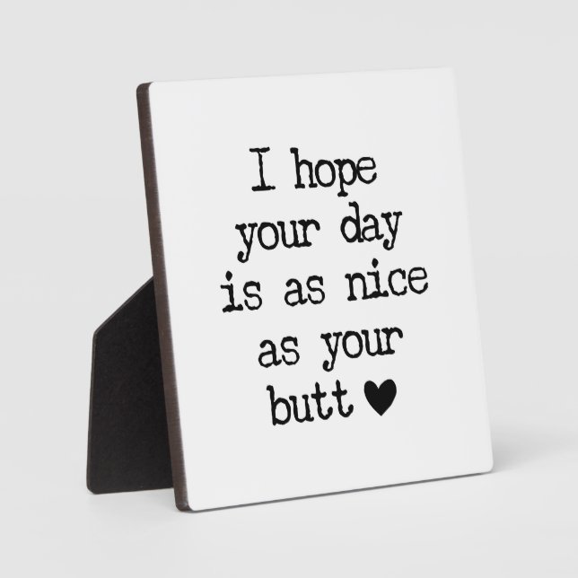 Nice Butt Farmhouse Funny Bathroom Sign Plaque (Front)