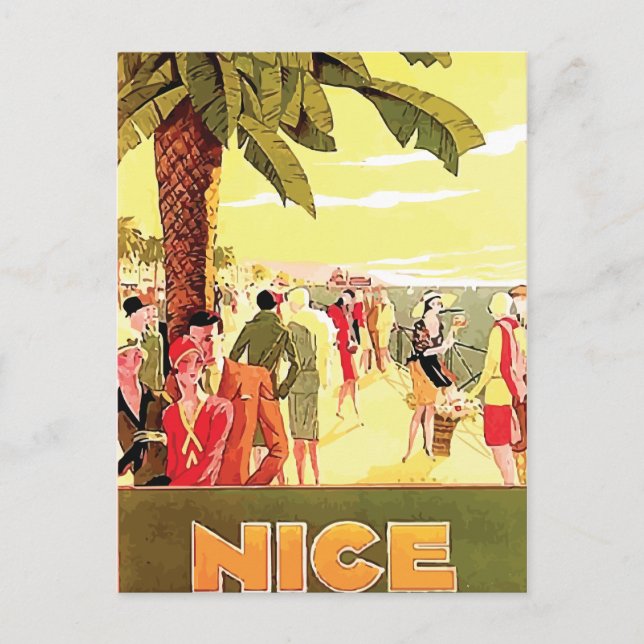 Nice by Lorenzi ~ Vintage Travel Postcard (Front)