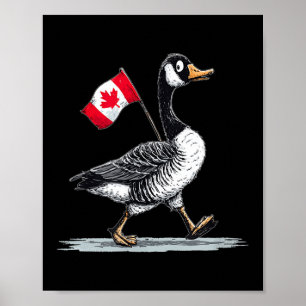 Nice Canada Animal Look With Cool Goose Poster
