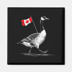 Nice Canada Animal With Flag For Goose Lovers Magnet