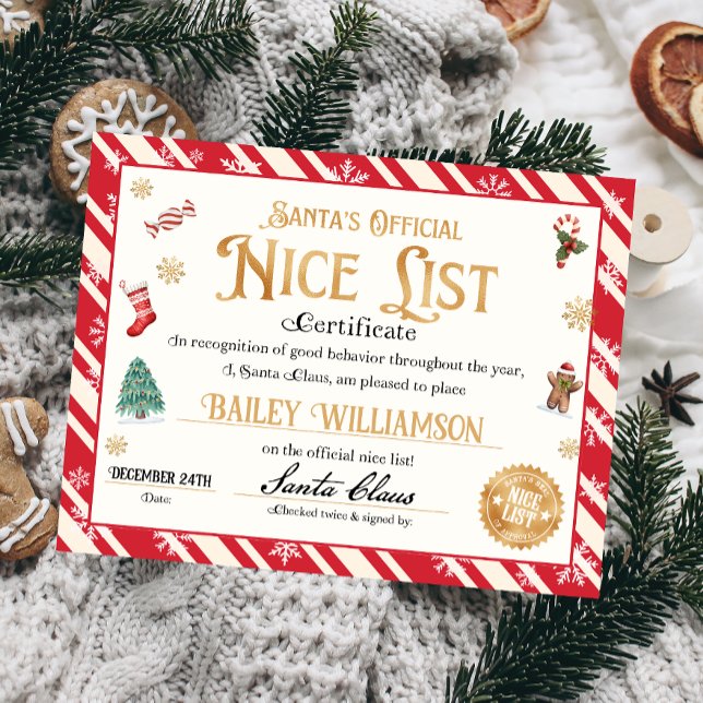 Nice Certificate Approved Santa Claus  Poster (Creator Uploaded)