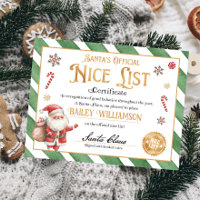 Nice Certificate Approved Santa Claus