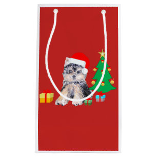 Nice Christmas dog Small Gift Bag