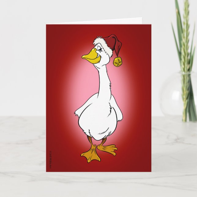 Nice Christmas Goose Holiday Card (Front)