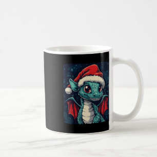Nice Christmas Wishes From A Cute Festive Dragon Coffee Mug