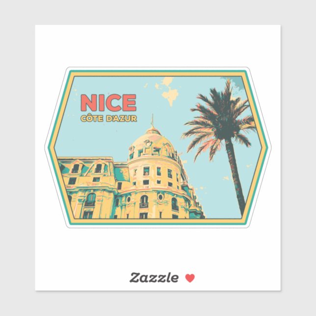 Nice city France is my proud hometown Sticker (Sheet)