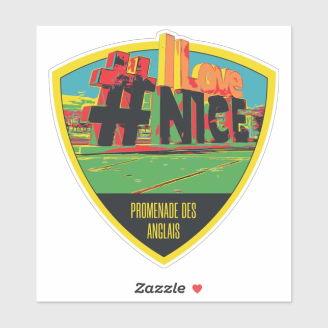 Nice city France is my proud hometown Sticker (Sheet)