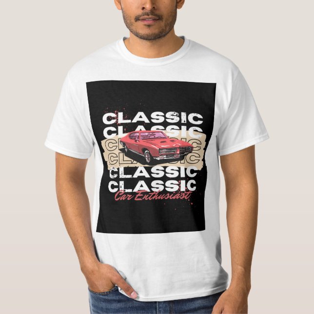 Nice classic car design T-Shirt (Front)