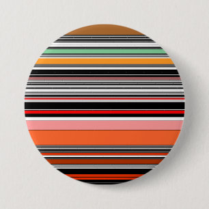 Nice colourful stripes 7.5 cm round badge