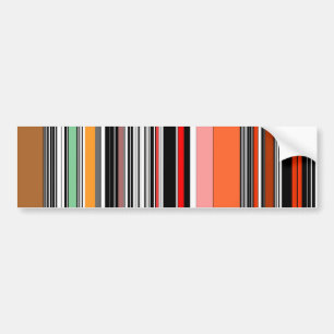 Nice colourful stripes bumper sticker