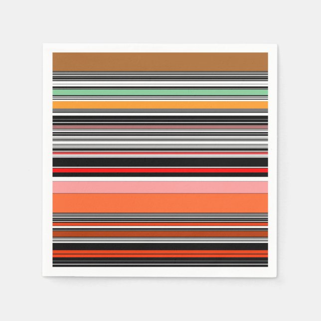 Nice colourful stripes napkin (Front)