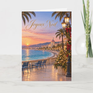 Nice Côte d’Azur Joyeux Noël Holiday Card