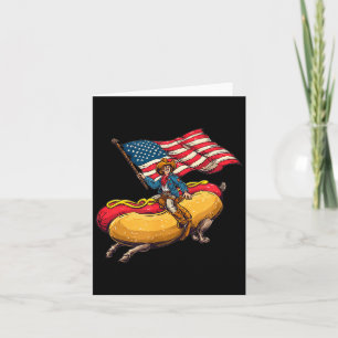 Nice Cowboy Weenie Hotdog Costume With Us Colours Card