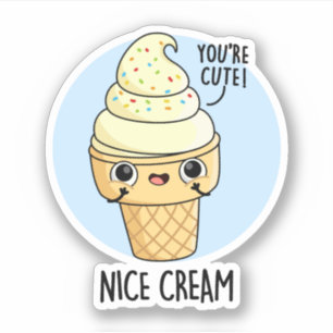 Nice Cream Funny Ice Cream Pun 
