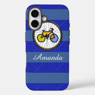 nice cycling personalised iPhone 16 case
