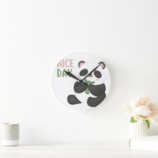 Nice Day Bear Wall Clock (Home)