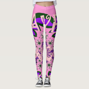 Nice day Beautiful baby dark pink floral shade art Leggings