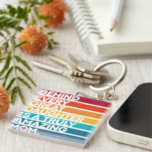 Nice Design Expression Text for Mother's Day Key Ring