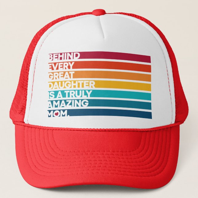 Nice Design Expression text for Mothers day  Trucker Hat (Front)