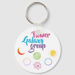Nice Design of Flower Galaxy Group  Key Ring