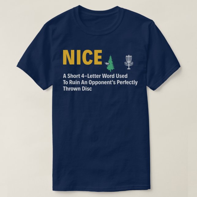 Nice Disc Golf Funny Definition Disc Golfer  T-Shirt (Design Front)