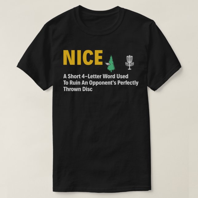 Nice Disk Golf Funny Definition Disk Golfer  T-Shirt (Design Front)