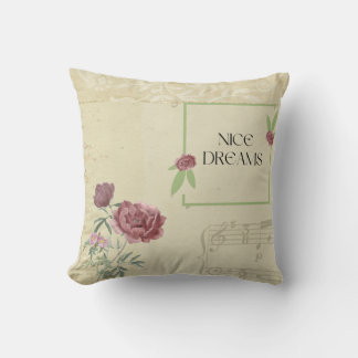 Nice Dreams Floral Pillow