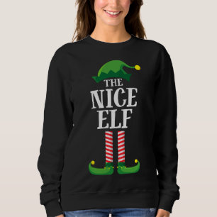 Nice Elf Matching Family Christmas Party Sweatshirt