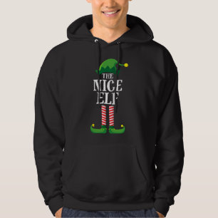 Nice Elf Matching Family Group Christmas Party Hoodie
