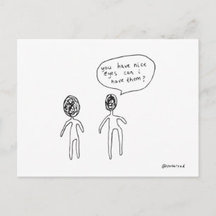 nice eyes postcard