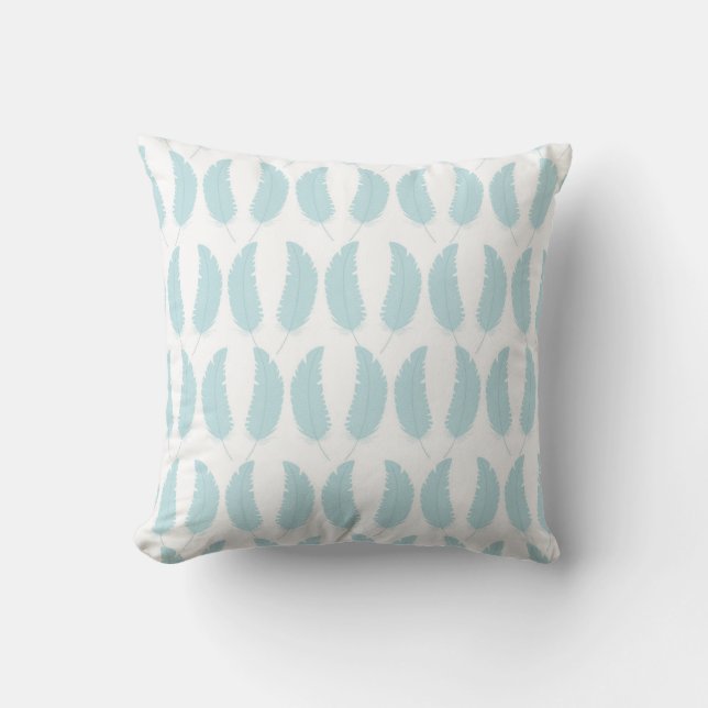 Nice feather white pillow design  (Front)
