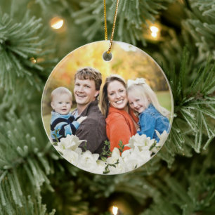 nice flowers glass  ceramic ornament