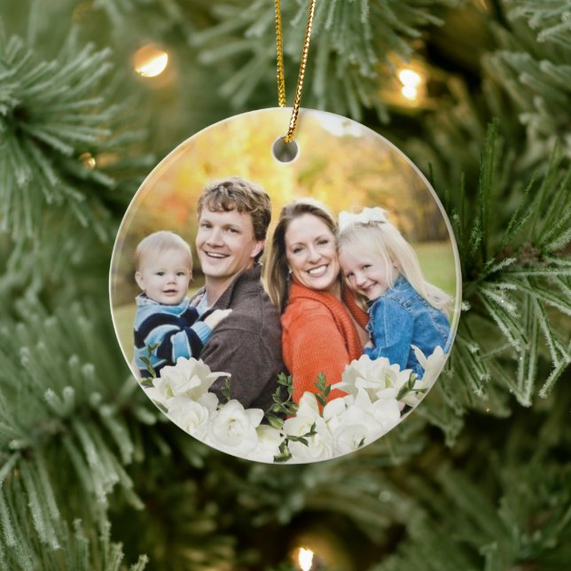 nice flowers glass  ceramic ornament (Tree)