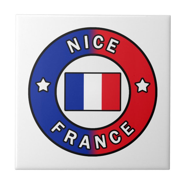 Nice France Ceramic Tile (Front)